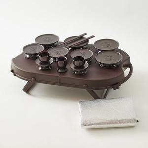 예다움 휴대용 성묘용 제기세트 미니 제기상 제사상 16P