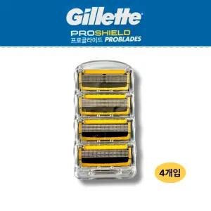 질레트 프로쉴드 옐로우 리필용 면도날 4개 코스트코