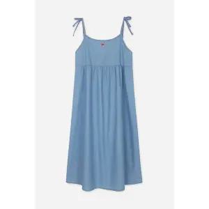 [달파티](강남점)레드봉봉 데님 끈원피스