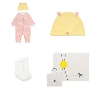 [블루독베이비]체크도기세트우주복 양말세트(OR)45-A70-041-21_s