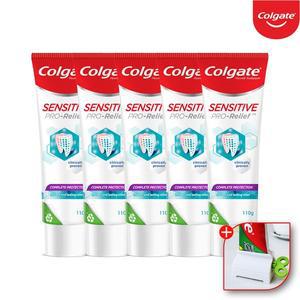 [콜게이트]시린이 구취 잇몸 충치 고불소 치약 센서티브 컴플리트 110gx5개+치약짜개