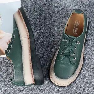 스티치소가죽단화 운동화 깔끔한 예쁜 여성데일리슈즈