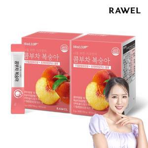 [로엘] 웰업 콤부차 복숭아 분말스틱 30포 x 2박스