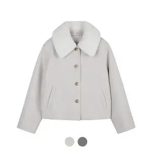 [프로젝트엠] 여성 퍼카라 숏 코트_EPD4CC2402