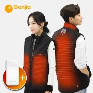 간지아일렉 USB 발열조끼 겨울용 핫팩조끼 남여공용 배터리 포함