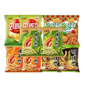 새우깡세트3(새우깡2,먹태깡2,와사비새우깡2,포테토칩2,벌집핏자2)