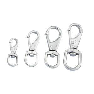 304 STAINLESS UNIVERSAL HOOK 69 88 101 121MM DOG KEY BOAT SWIVEL SNAP BOLT LEASE CHAIN USE QUI ST MULTI PET BU EYE LE