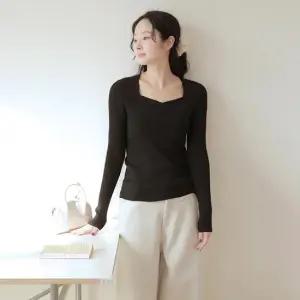 [르포엠]카트리나 하트넥 골지 니트 3종세트