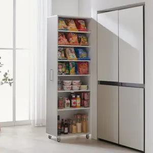 우아미가구 미토 냉장고 옆 틈새 높은 수납장 300