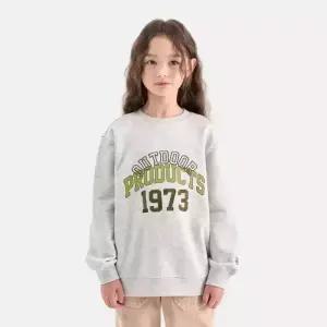 [아웃도어 프로덕츠 키즈]에센셜 그래픽 맨투맨 (오트밀) OD253IMM02_OTM