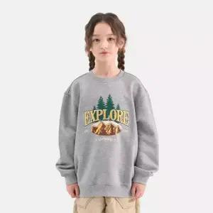 [아웃도어 프로덕츠 키즈]익스플로어 맨투맨 (멜란지) OD253IMM11_MLG