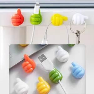 귀여운 케이블 홀더 책상 충전기선 선고정 접착식 정리 홀더