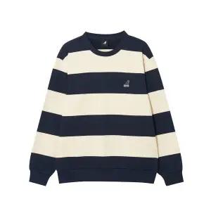 갤러리아 [캉골] 볼드 스트라이프 스웨트셔츠 1785 네이비 (KRFCRT17850)