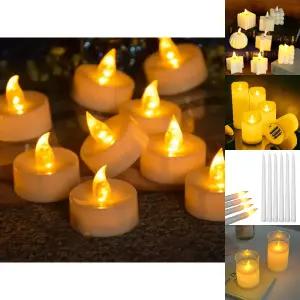 디어달링 LED 티라이트 24p세트/조명등/양초/초/무드/조명/DIY/무드등/미니/전기초/무선/전자초/불멍/전기