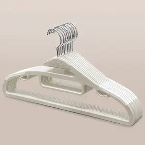 국내제작 까사마미 화이트 옷걸이 100개 어깨뿔방지 상의 니트 티셔츠 멀티 옷걸이