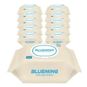 캡형 물티슈 100매 × 10개 피톤치드 정제수 도톰 엠보싱 잣나무추출