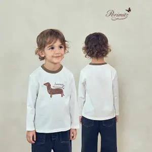 [페리미츠](본사직영) 강아지 그래픽 티셔츠(P2535T134_06)