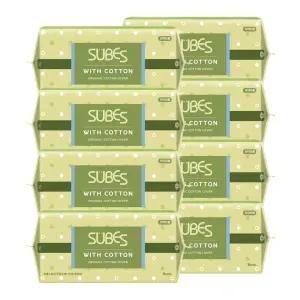 슈베스 위드코튼 유기농 순면커버 생리대 오버나이트 8P x8팩