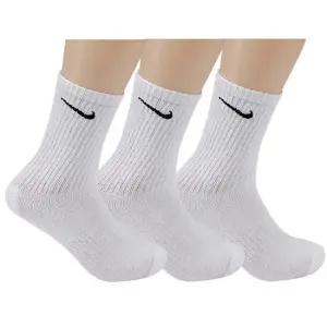 나이키 에브리데이 쿠션 크루 3PR 스포츠 중목 양말 헬스 러닝 테니스 백색 7664100
