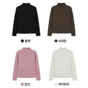 폴앤조 (25FW) 로맨틱 볼륨 레이스 니트 4종