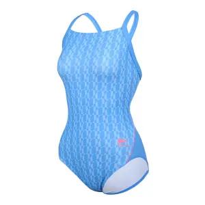 [레노마수영복][본사] 여성 서포트 X백 원피스수영복 블루 RN-LF2F506-BU