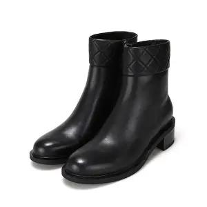 [BABARA]바바라 양가죽 퀼팅 여성앵클부츠 5cm_AAG856