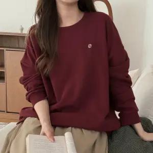 핫팅 루즈핏 참 포인트 맨투맨 83939 빅사이즈 여성의류