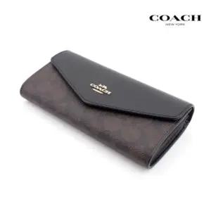 [백화점 AS 가능] 코치 장지갑 여성 명품 가죽 카드지갑 똑딱이 엔벨로프 CX160IMXAQ