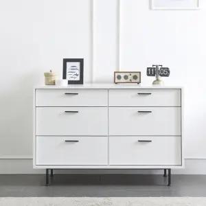 보루네오 마르체 본테 와이드 서랍장 6단 1200 BTH106C (착불)