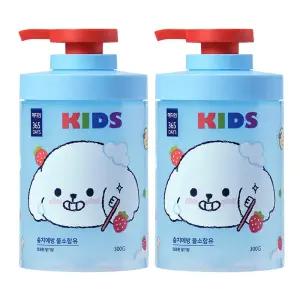 메디안 365데이즈 스텝3 충치 불소 어린이 펌핑 치약 300g x2개