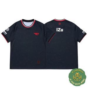 2025Valorant T1 클럽 저지 마스터 방콕 VCT E-스포츠 유니폼 울트라 루즈 티셔츠 남성 및 통기성 탑