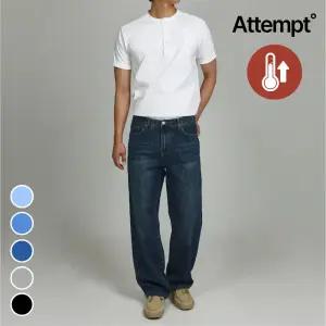 어템트 / 남성 청바지 / 와이드핏 / 기모 /기장수선X / 핏초이스 / 3가지기장 / 5가지컬러 / 6사이즈 / 빅사이즈 / ATTEMPT
