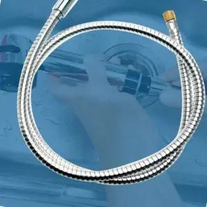 수리용주방수전 싱크대 씽크줄 급수호스 연결형 실버주방호스 1.2M 교체 교체용 연장호스 거위목