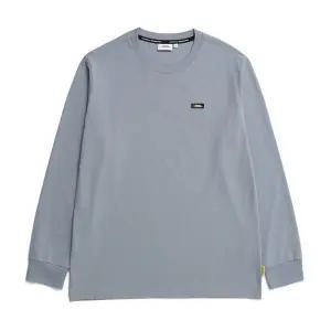 [내셔널지오그래픽] N231UTS910 스몰 로고 베이직 긴팔 티셔츠 STEEL BLUE