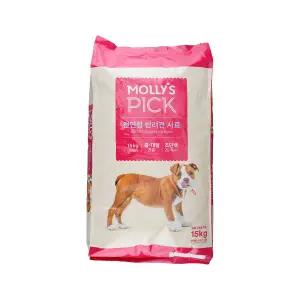 메온셀 MOLLY'S PICK 몰리스픽 전연령 반려견 사료 15kg