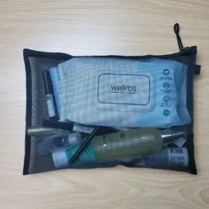 메이크업 지퍼 파우치 수납 블랙색상 메쉬파우치 메쉬가방 망사파우치 메이크업파우치