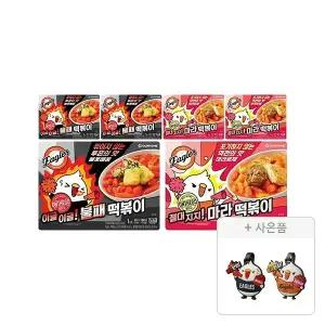 온더고X한화이글스 이글이글! 불패떡볶이 362g, 3개+절대지지! 마라떡볶이 366g, 3개+증정(러기지택, 1개)