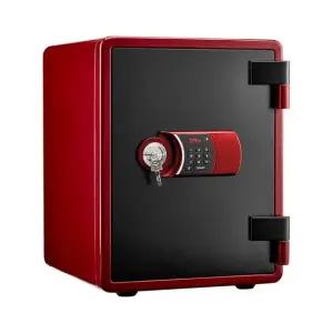 YES-031DK 레드 신형 디지털+키 내화금고 63kg 서랍 선반im