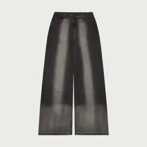 [롯데백화점]행텐 여성 백브러쉬 슈퍼와이드 기모 데님팬츠 10540 155 804 10