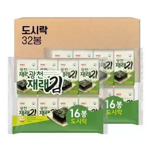 [내일도착] 삼육김 광천 재래 도시락김 4g, 32봉