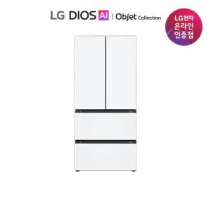 [1등급][491L]LG 오브제 김치냉장고 스탠드형 4룸 메탈 화이트(Z495MQQ271)
