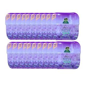 산도깨비 화장실용 방향제 실내용 비치형 탈취제 20개 1박스 라벤더 레몬 피치 블랙베리