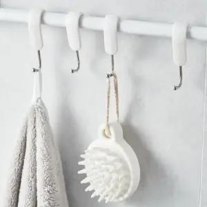 욕실 주방 후크 걸이 고리 플라스틱s자고리 멀티후크 플라스틱s고리 S고리 플라스틱벽고리