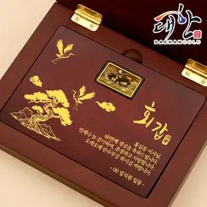 순금 십장생 골드바 우드상패 3.75g 부모님 환갑 칠순 생신 퇴직 기념 선물