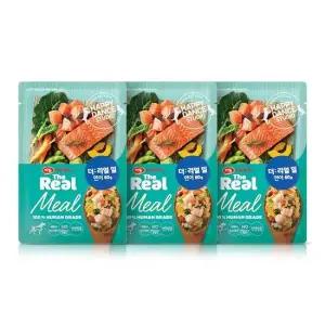 [하림펫푸드] 더리얼 밀 연어 60g x 3 강아지 화식 습식