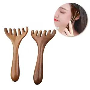 두피 괄사 마사지기 집중 머리지압 얼굴 바디 마사지