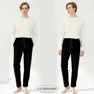 보디가드 남자 수면 바지 밍크 기모 남성 파자마 홈웨어 겨울 잠옷 코듀로이 팬츠 BBMEB941