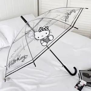 헬로키티 55 투명 우산 초등 아동 주니어 성인 투명 자동 장우산