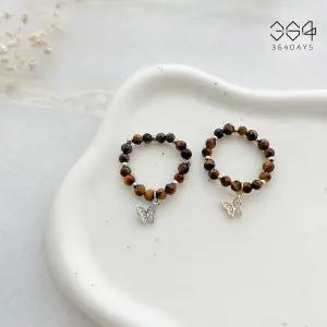 364days 나비 펜던트 호안석 비즈반지 행운 재물운 금전운 호랑이 원석반지