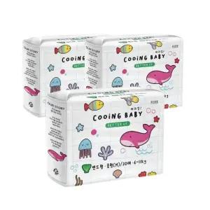 쿠잉 기저귀 베러 업형 옆샘방지 중형 30p X 3팩